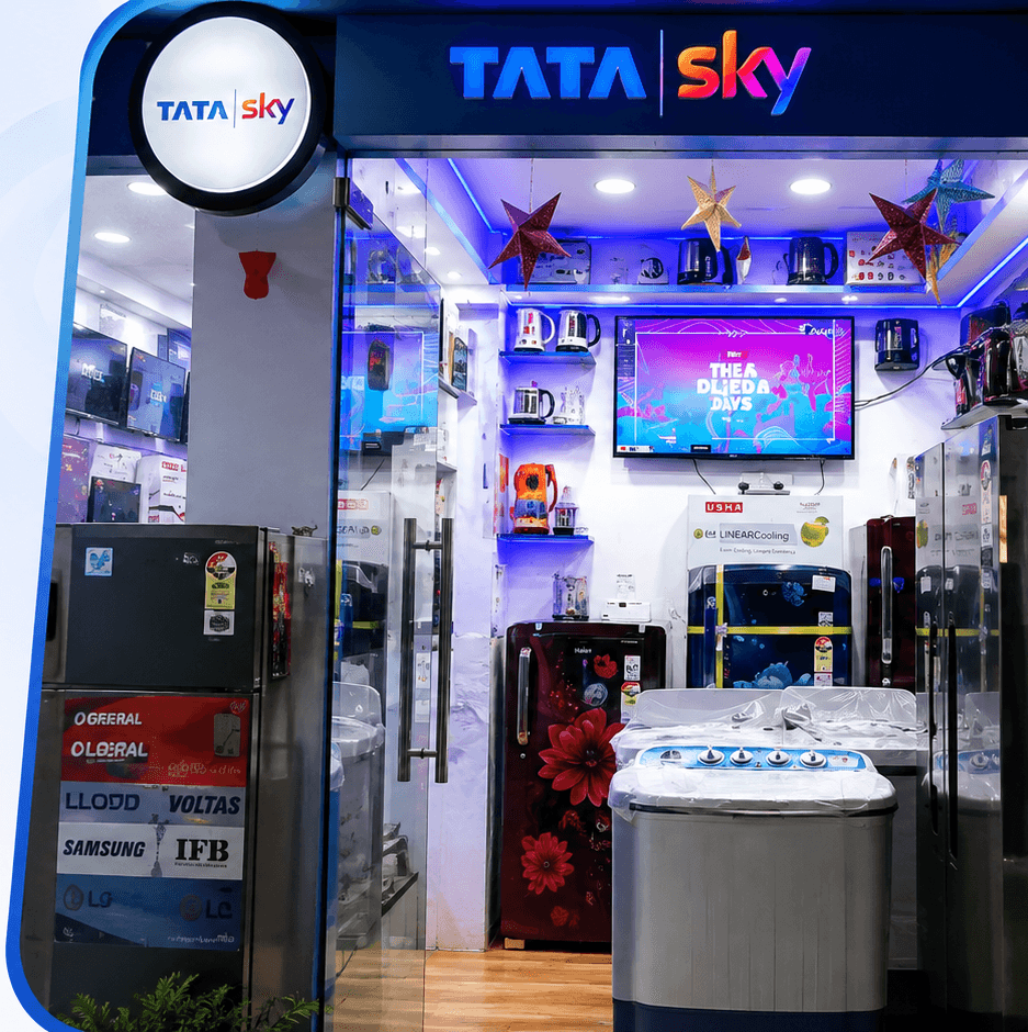 Inside the Sengar Cooling Zone showroom — televisions, refrigerators, washing machines and water purifiers on display